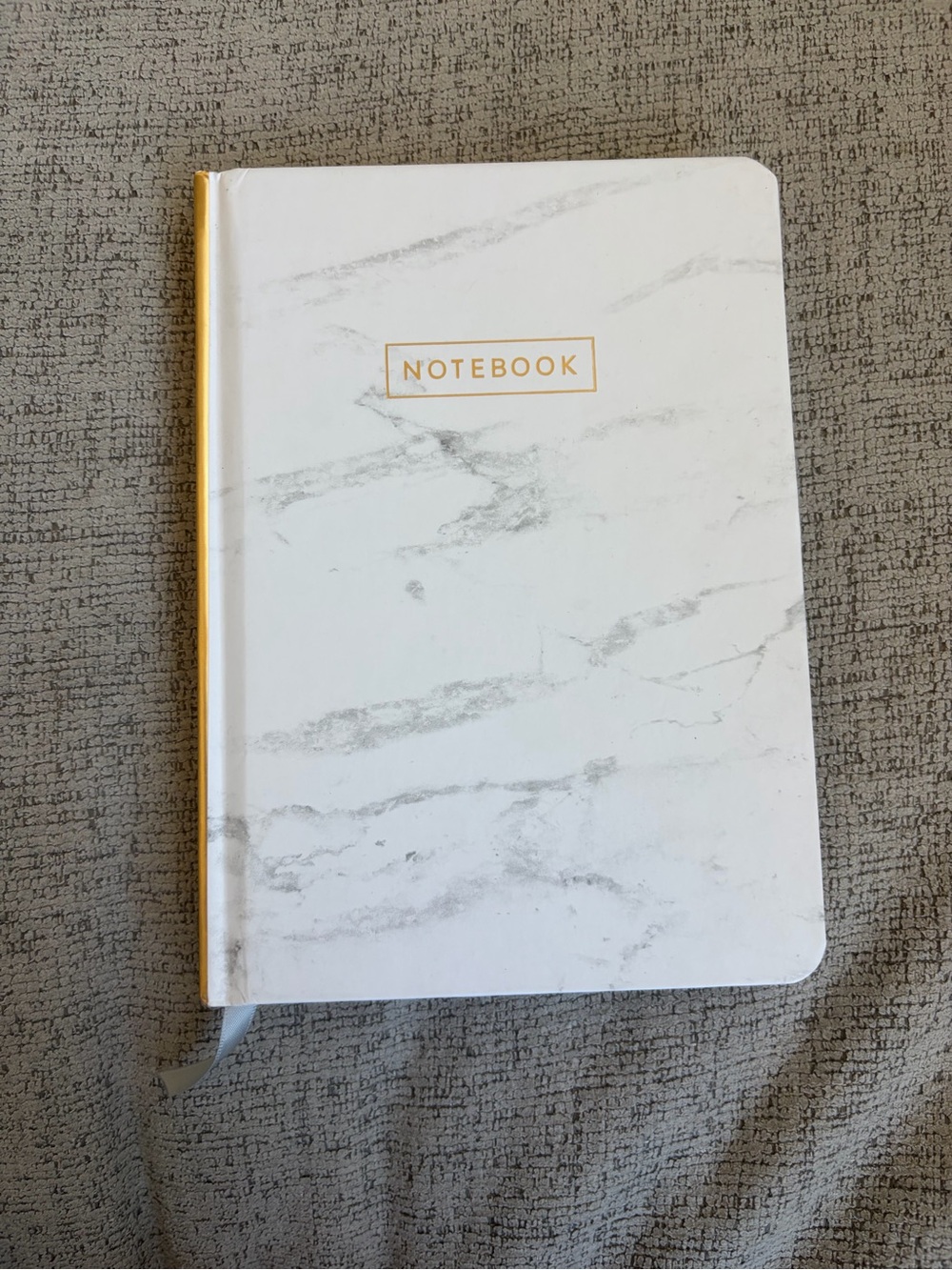 ❤️‍🔥BOGO FREE NEW Marble White Notebook Gold Small Journaling Office School